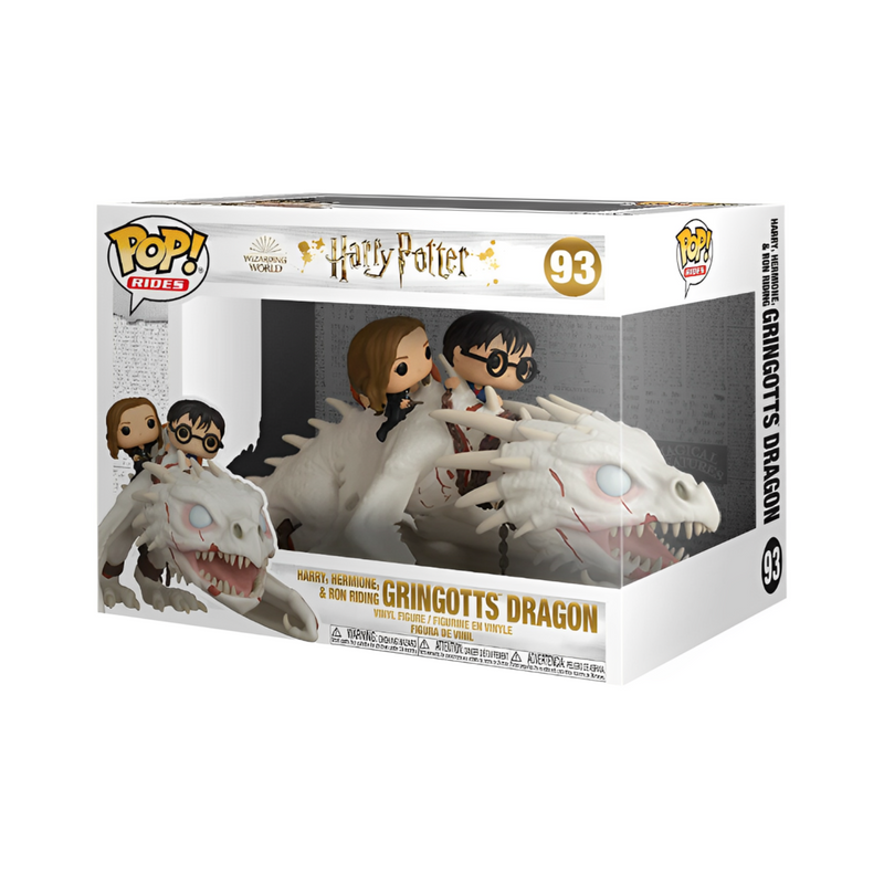 [Encomenda] Boneco Harry, Hermione & Ron montando o Dragão de Gringotes 93 Harry Potter - Funko Pop!