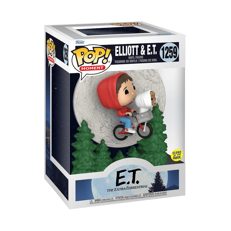 Boneco Elliott & E.T. 1259 O Extra - Terrestre - Brilha no Escuro (Glows) - Funko Pop! - Mais Que Nerd