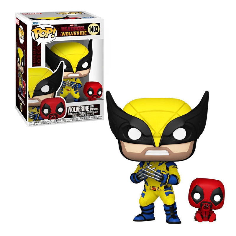 Funko Pop! Deadpool & Wolverine - Wolverine com Babypool 1403 - Mais Que Nerd