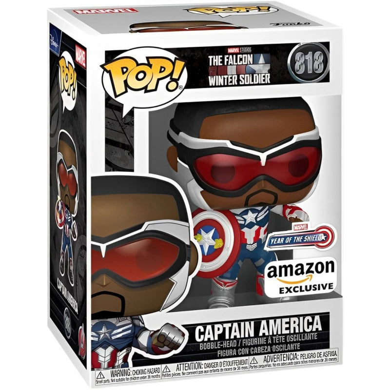 Funko Pop! Marvel The Falcon and the Winter Soldier - Captain America 818 Exclusivo - Mais Que Nerd