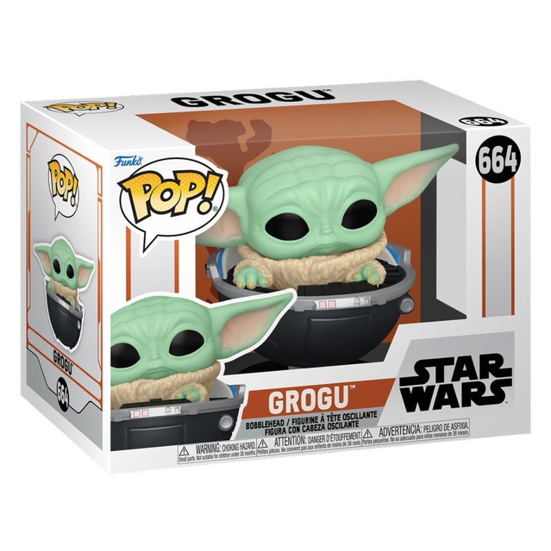 Funko Pop! Star Wars - Grogu Baby Yoda 664 - Mais Que Nerd